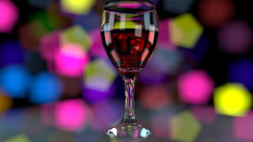 Wine glass Bokeh preview image